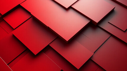 Red squares layered abstract background design