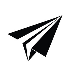 Paper Plane Vector Illustration – Minimal Airplane Symbol for Communication, Travel, or Startup Concepts