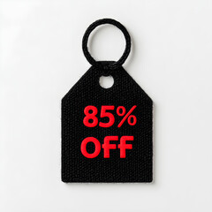 Discount tag with 85% off