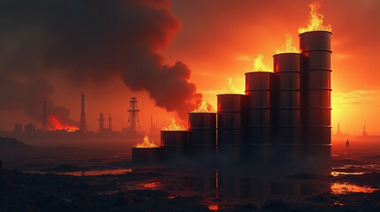Rising Oil Prices During War with Dramatic Gradient and Conflict Elements
