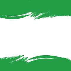 abstract green banner with transparent  background