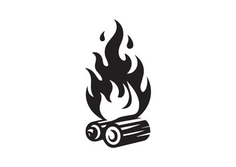Fire Flame Silhouette Vector