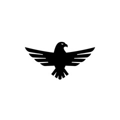 Eagle Silhouette: Bold and Minimalist Vector Illustration