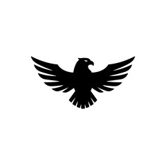 Obraz premium Eagle Silhouette: Bold and Minimalist Design