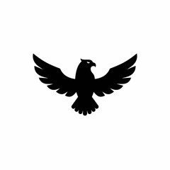 Eagle Silhouette: Majestic Flight Icon