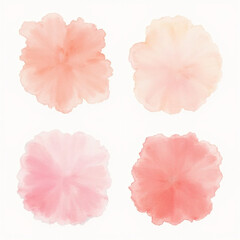 A detailed watercolor illustration of a set of handmade greeting cards