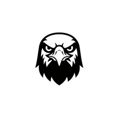 Bold Eagle Head Graphic: Vector Illustration