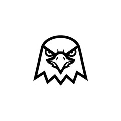 Eagle Head Minimalist Line Art Logo