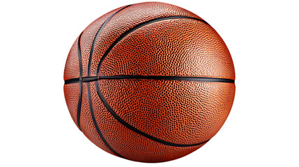 Photorealistic 3D Basketball with Detailed Texture and Studio Lighting

