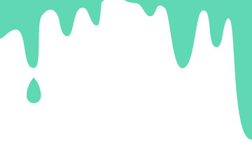 A frame background featuring beautiful drips of sea green watercolor, creating a soft and artistic look