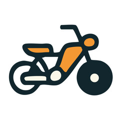 Obraz premium Vector of a Colorful Motorcycle