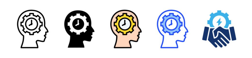 Self Awareness Icon Collection With Multiple Styles