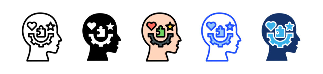 Life Skills Icon Collection With Multiple Styles