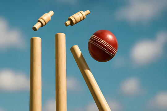 Action-Packed Limited Overs Cricket: Batsman Swings for the Boundary! Witness the Thrill of Wicket-Taking, Fast Bowling, and Explosive Batting in this High-Energy Cricket Image. #Cricket #Sp - Powered by Adobe