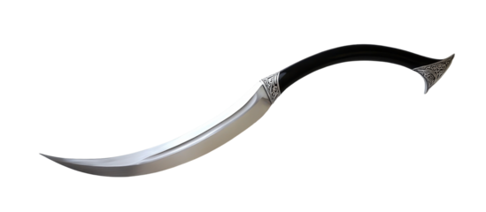 Curved Dagger with Ornate Handle
