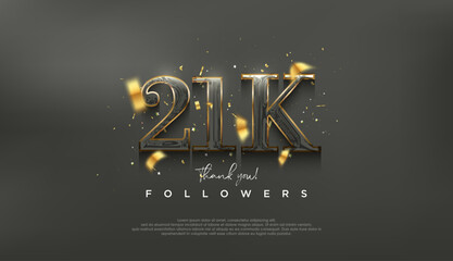 Elegant and luxurious design to thank 21k followers.