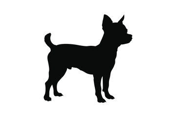 dog, silhouette, pet, animal, sitting, canine, companion, nature, elegant, artwork, black, white, shadow, shape, posture, calm, loyal, friendly, peaceful, tail, ears, fur, outline, domestic, art, mini