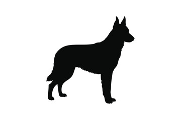dog, silhouette, pet, animal, sitting, canine, companion, nature, elegant, artwork, black, white, shadow, shape, posture, calm, loyal, friendly, peaceful, tail, ears, fur, outline, domestic, art, mini