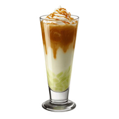 Caramel Apple Cr�me Fra�che Iced Coffee Drink in Tall Glass