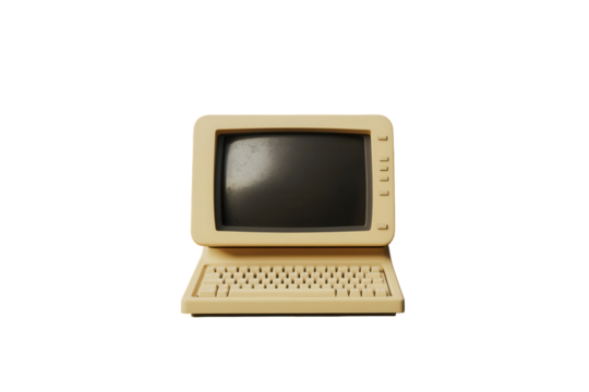 Vintage beige computer