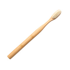 Eco-Friendly Bamboo Toothbrush: Sustainable Oral Hygiene on transparent background