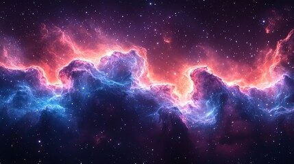 Fototapeta premium Colorful nebulae in deep space