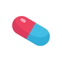 Colorful capsule representing medication and health
