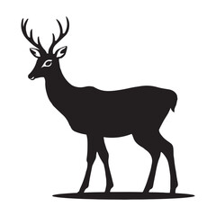 Elegant Deer Vector Illustration – Gracefully Crafted Wildlife Design with Nature-Inspired Elements, Perfect for Branding, Print, and High-End Projects. Thank You .