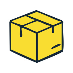 Delivery Package Icon - Parcel Shipping Vector