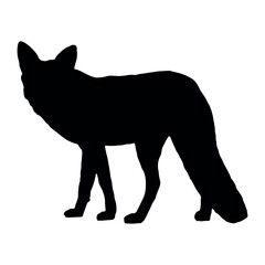 Stylized Fox Vector Illustration with Elegant Fur Details – Perfect for Wildlife Art, Logos, and Nature-Themed Designs.