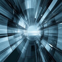 Naklejka premium Abstract 3D Business Digital Background, Generative AI