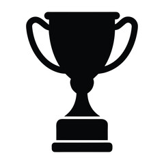 gold cup isolated on white background