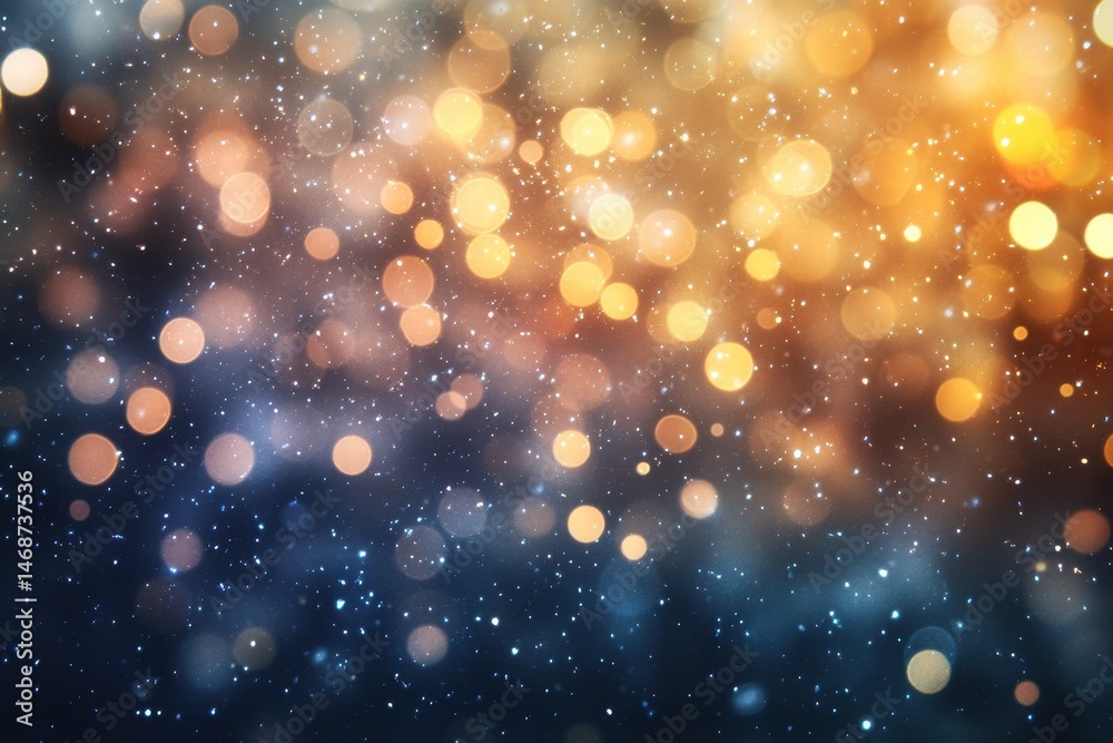 Poster captivating abstract bokeh background featuring sparkling golden lights in blurred hues, abstract bo