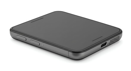 Portable digital voice recorder isolated on white background