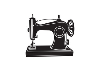 Sewing Machine Silhouette Vector