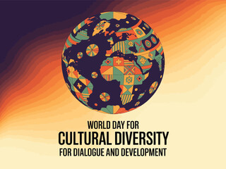 World Cultural Diversity Day Global Unity Peace Development Poster