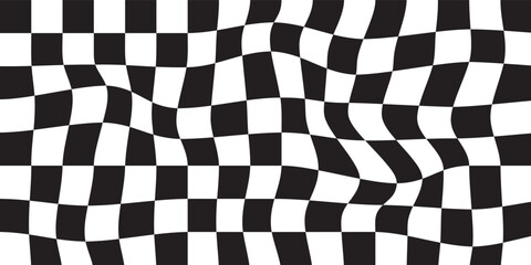 Black and white checkered pattern, Checkerboard seamless pattern