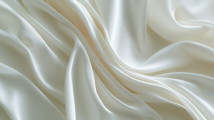 Obraz premium white,green,silk, texture, satin, fabric, wave, cloth, soft, smooth, textile, design, pattern, material, curve, luxury, backdrop, flowing, wallpaper, decoration, illustration, light, elegant, shiny, d