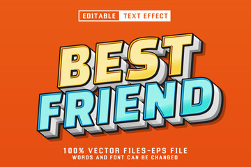 Best Friend Editable Text Effect