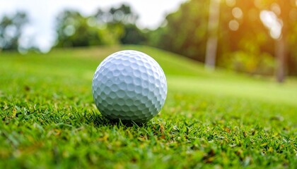 Obraz premium Close-up of the moment the club head meets the stationary golf ball 