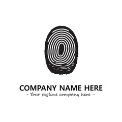 Fingerprint logo company design vector illustration	
