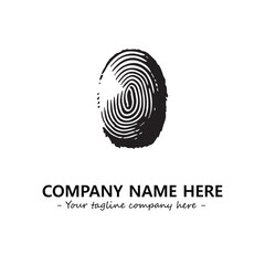 Fingerprint logo company design vector illustration	
