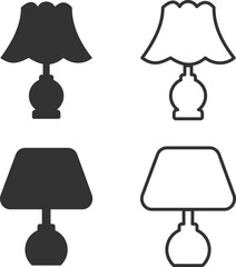 Obraz premium A set of vector lamps