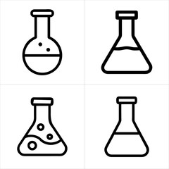 flask icon set
