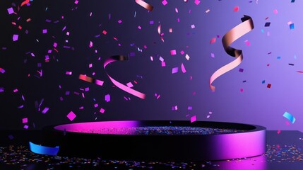 Celebration podium with confetti (1)