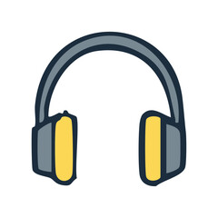 Headphone Icon - Audio Listening Device Vector