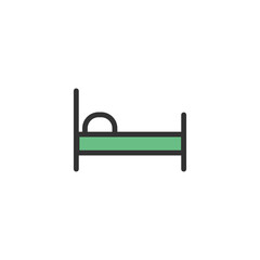 Bed Hospital icon design