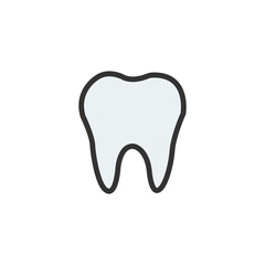 tooth isolated on white