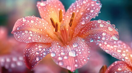 Fototapeta premium Delicate dew-kissed flower