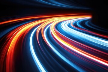 Abstract vibrant speed curves